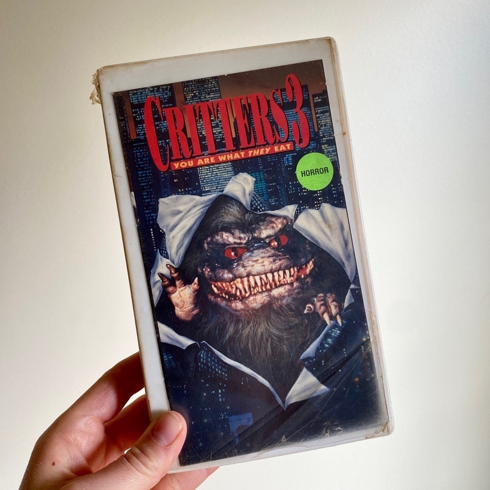 Vintage Critters 3 VHS Horror Movie